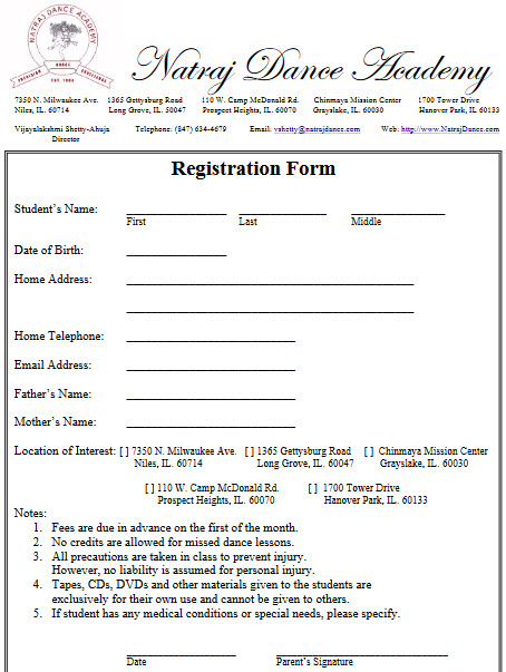Registration