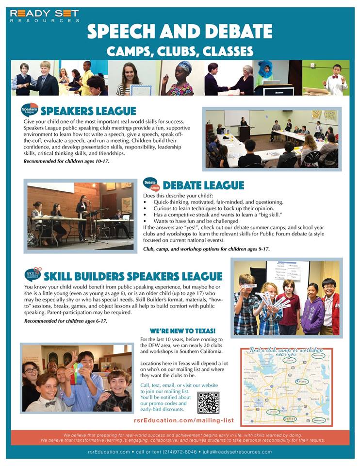 Rsr Education Speech & Debate