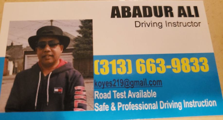 Abadur Ali Driving Instructor 
