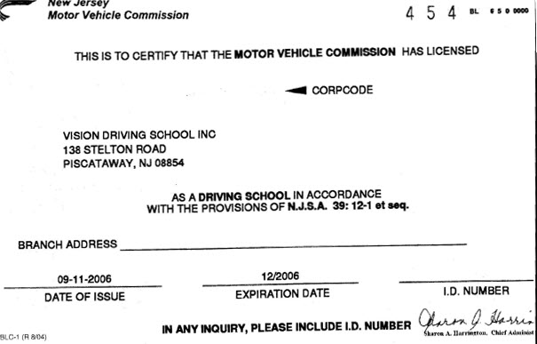 Vision Driving School