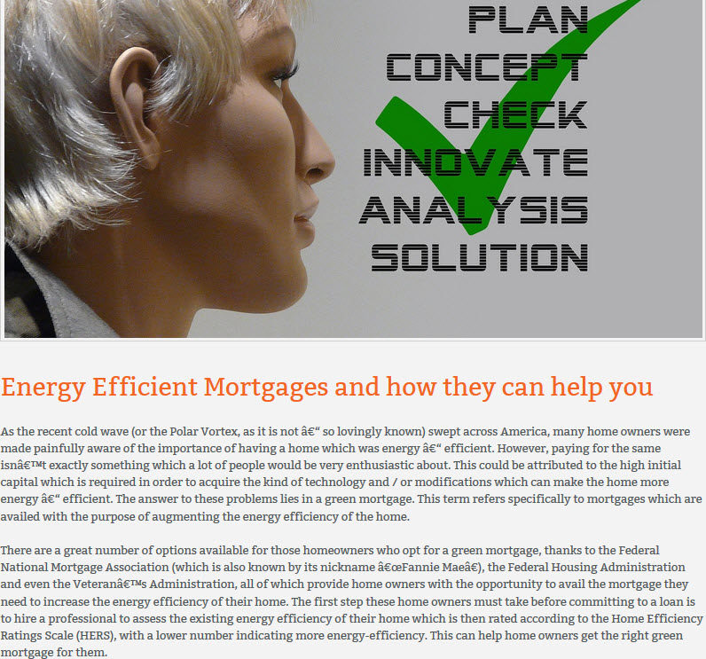 Energy Efficient Mortgages