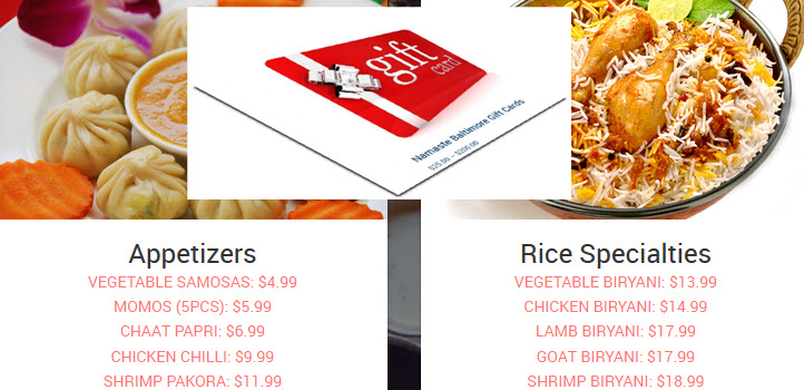 Namaste Baltimore Gift Cards