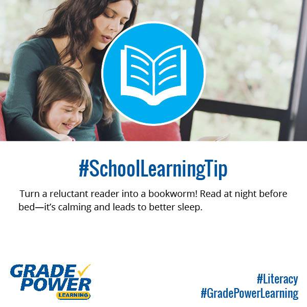 Read at night before bed