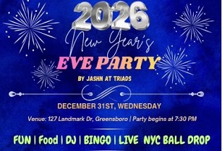 Buy tickets for New Year Eve Party 2026 in Greensboro, NC