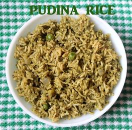 Pudina rice or mint flavoured rice  in New York,NY