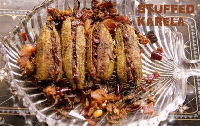 Stuffed karela (bittergourd) fry in New York,NY