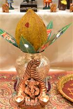 Kalamkari Themed Golu - A Journey to Siddhbari - Mahasamadhi in Himachal in New York,NY