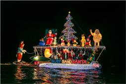 Newport Beach Christmas Boat Parade in California City,CA