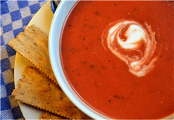 Quickie Snack: Hot Creamy Tomato Soup in New York,NY