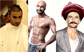 Bajirao Mastani – Ranveer Singh Goes “Bald” in New York,NY