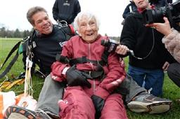 Woman In The US Celebrates Her 100th With Skydiving! in New York,NY