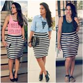 Three Ways To Wear A Striped Skirt by Tanvii