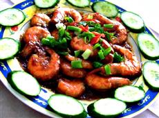 Indian Sweet And Spicy Shrimp: Prawn Pathia Curry in Austin,TX