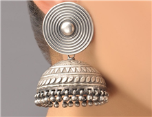 Silver Antique Earrings In Vogue – Indian Diaspora in San Francisco,CA