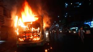 News From Bangalore - Luxury Bus Catches Fire, A Mishap And Ticket Fare Hike! in New York,NY