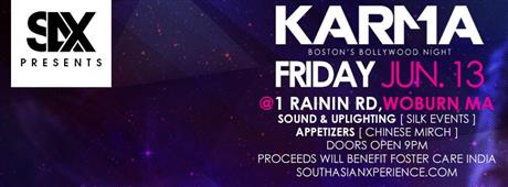 KARMA BOSTON'S BOLLYWOOD NIGHT JUNE 13TH 2014 in Boston,MA