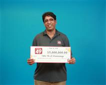 MISSISSAUGA RESIDENT WINS $2 MILLION WITH ONTARIO 49 in Toronto,ON