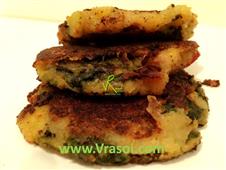 Recipe- Aalu Palak Tikki/ Cutlet in New York,NY