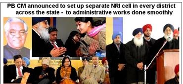 Punjab sets up NRI cells in each district!  in New York,NY