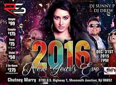Chutney Mary restaurant, NJ, to host New Year’s Eve 2016 party! in Middlesex,NJ