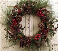 Rustic Christmas door décor ideas in New Orleans,LA