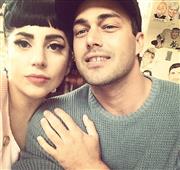 Showing off her heart-shaped ring – Lady Gaga is engaged to Taylor Kinney in New York,NY
