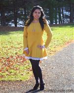 Outfit of the day : Mustard yellow dress !! in Manchester,CT