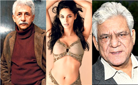“Om Puri has all the fun with Mallika”, Naseeruddin Shah    in New York,NY