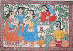 Spectacular Madhubani Art from Bihar : Origin, Genesis, Theme & Colour in New York,NY