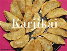 Karjikai sweet recipe I Deep fried sweet dumplings in New York,NY