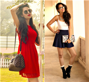 An ‘I’ for fashionably little red dress in New Orleans,LA