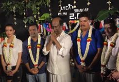 Amy, Rajini and Shankar celebrate Ayudha Pooja on the sets of 2.0 in New York,NY