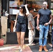 Shriya Saran dating West Indies star all-rounder Dwyane Bravo?! in New York,NY