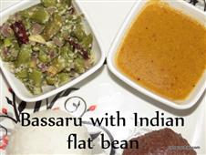 Bassaru with Indian flat beans I chapparada avare bassaru recipe in New York,NY