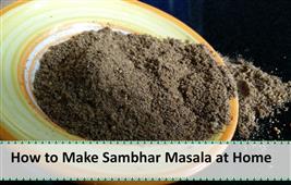 SAMBHAR MASALA AT HOME