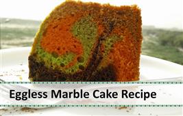 eggless marble cake