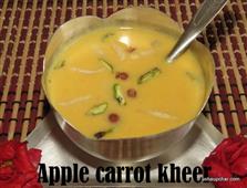 Apple carrot kheer recipe in New York,NY