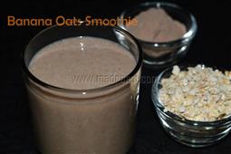Banana Oats Smoothie - Protein rich vegetarian breakfast in Collegeville,PA