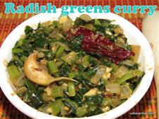 Radish greens curry / Mulangi soppina palya  in New York,NY