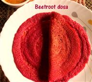 Beetroot dosa in New York,NY