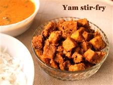 Yam stir fry in New York,NY