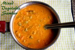 Mixed vegetable sambar in New York,NY