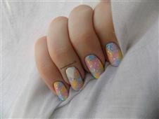 Pastel nail art