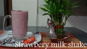 Strawberry milk shake in New York,NY