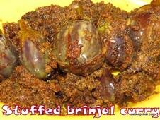 Stuffed egg plant -Brinjal curry  in New York,NY