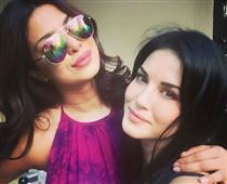 Guess who are the new besties of Bollywood? Priyanka & Sunny at the NYC Fashion Week! in New York,NY