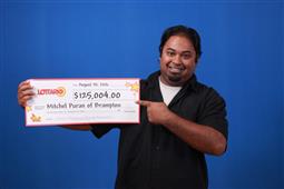 Brampton Resident Wins $125,004 With Lottario! in Toronto,ON