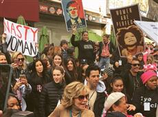 A day after Donald Trump’s inauguration, thousands attend Women's March in LA in Los Angeles,CA
