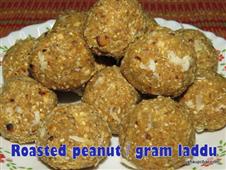 Roasted peanut gram laddu in New York,NY