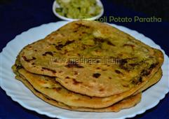 Broccoli Potato Paratha with video in New York,NY